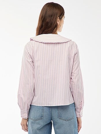 Camicia con colletto alla Claudine