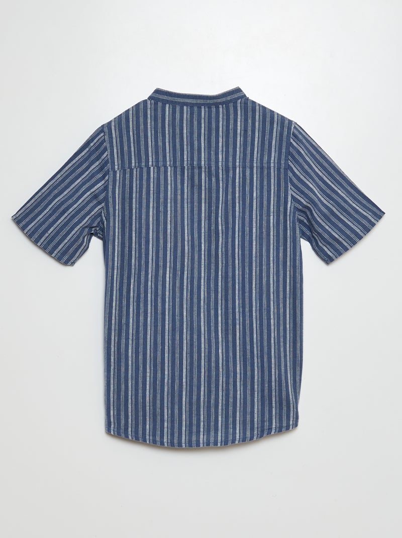 Camicia con colletto alla coreana BIANCO - Kiabi