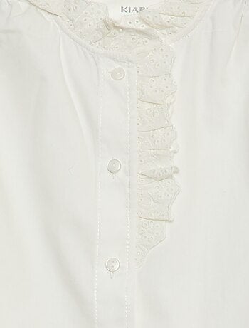 Camicia con colletto fantasia