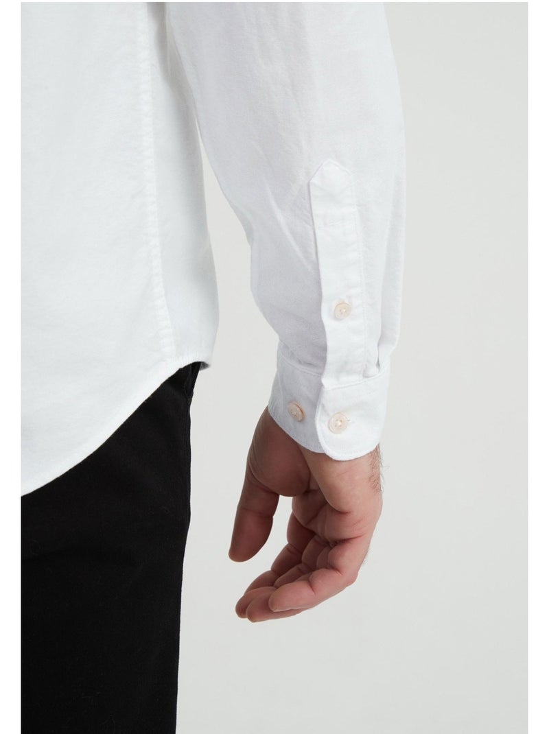 Camicia con colletto Mao Kebello Bianco - Kiabi