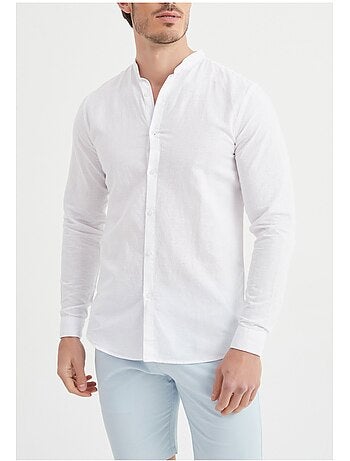 Camicia con colletto Mao Kebello