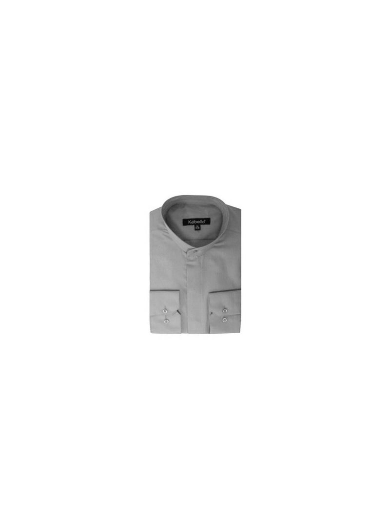 Camicia con colletto Mao Kebello Grigio - Kiabi