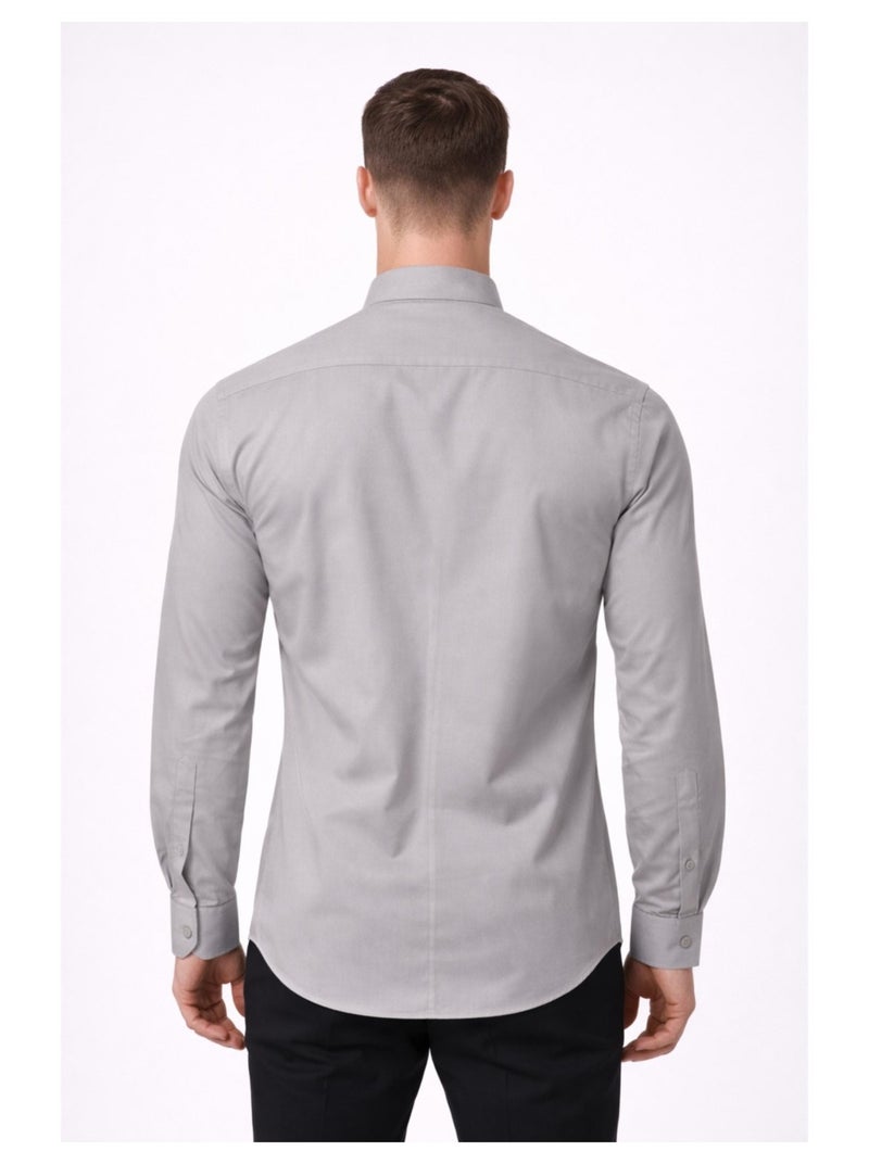 Camicia con colletto Mao Kebello Grigio - Kiabi