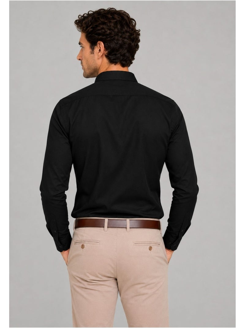 Camicia con colletto Mao Kebello Nero Nero - Kiabi