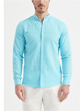 Camicia con colletto Mao Kebello