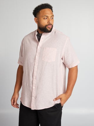 Camicia con collo alla coreana
