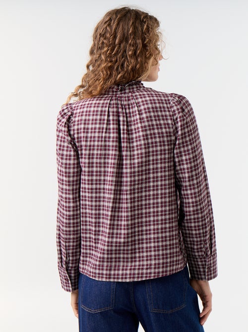 Camicia con collo alto a balze - Kiabi