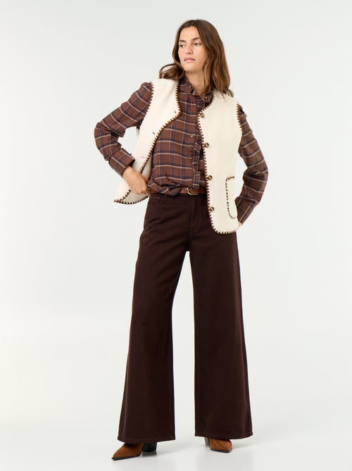 Camicia con collo alto a balze - Kiabi