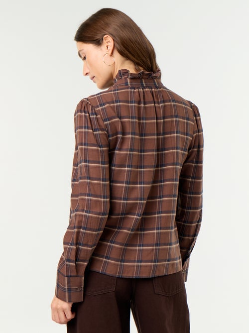Camicia con collo alto a balze - Kiabi