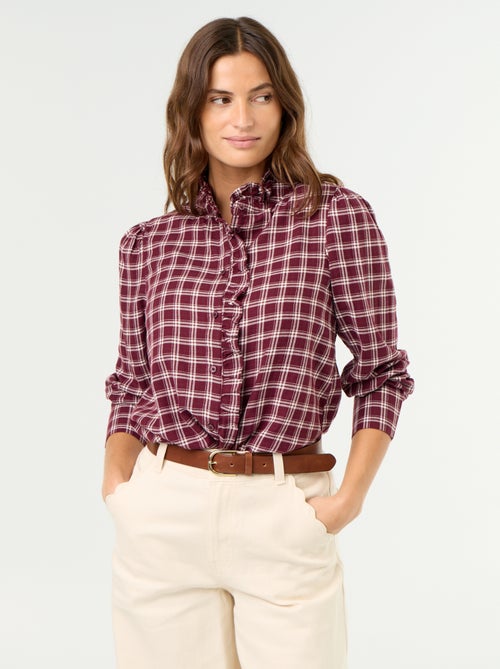 Camicia con collo alto a balze - Kiabi Camicia con collo alto a balze - Kiabi
