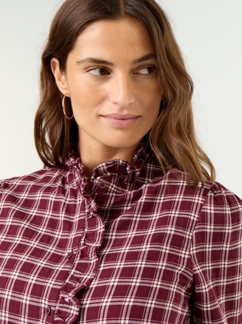 Camicia con collo alto a balze - Kiabi Camicia con collo alto a balze - Kiabi