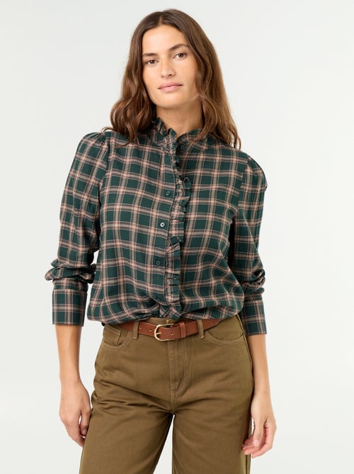 Camicia con collo alto a balze - Kiabi Camicia con collo alto a balze - Kiabi