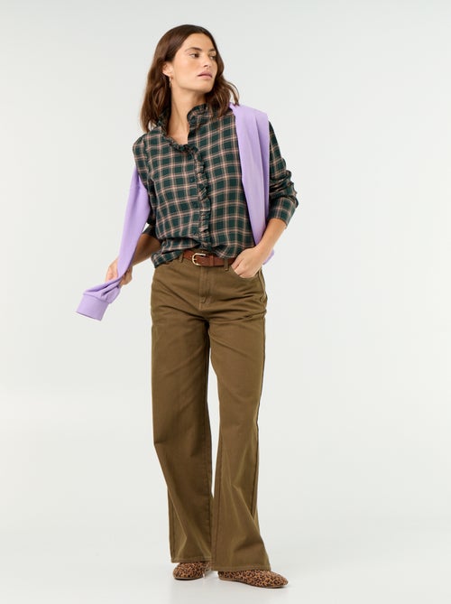 Camicia con collo alto a balze - Kiabi Camicia con collo alto a balze - Kiabi