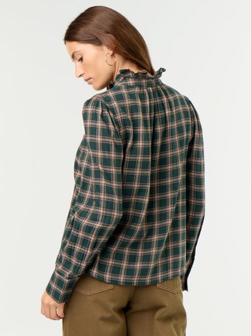 Camicia con collo alto a balze - Kiabi Camicia con collo alto a balze - Kiabi