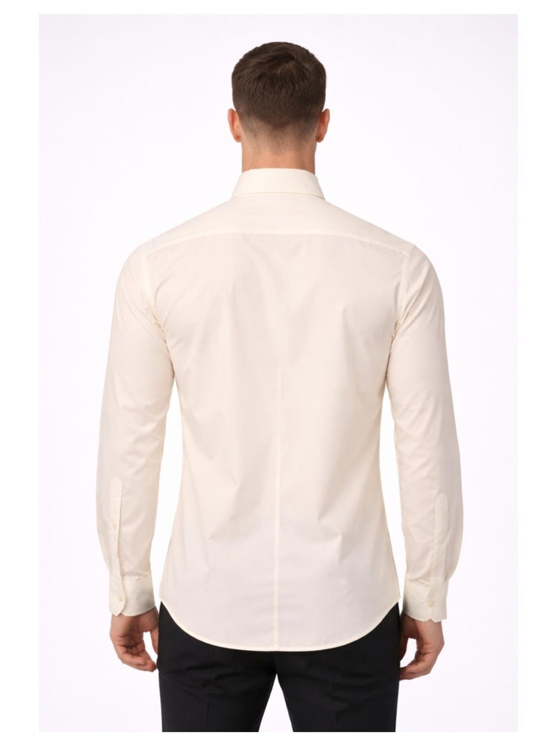 Camicia con collo rotto Kebello Ecru - Kiabi