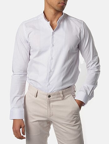 Camicia con collo rovesciato