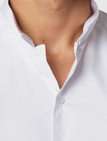 Camicia con collo rovesciato
