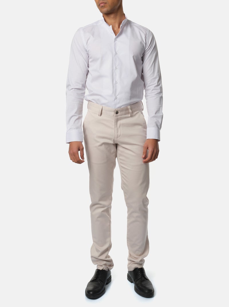 Camicia con collo rovesciato Bianco - Kiabi