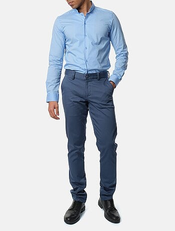 Camicia con collo rovesciato