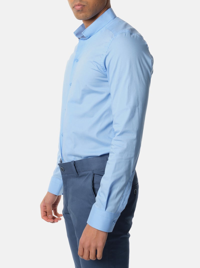 Camicia con collo rovesciato Blu - Kiabi
