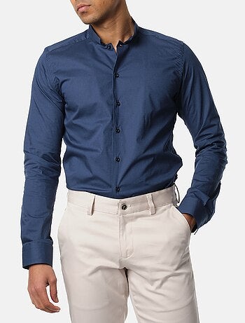 Camicia con collo rovesciato