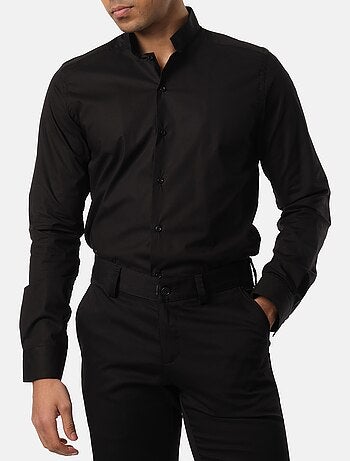 Camicia con collo rovesciato