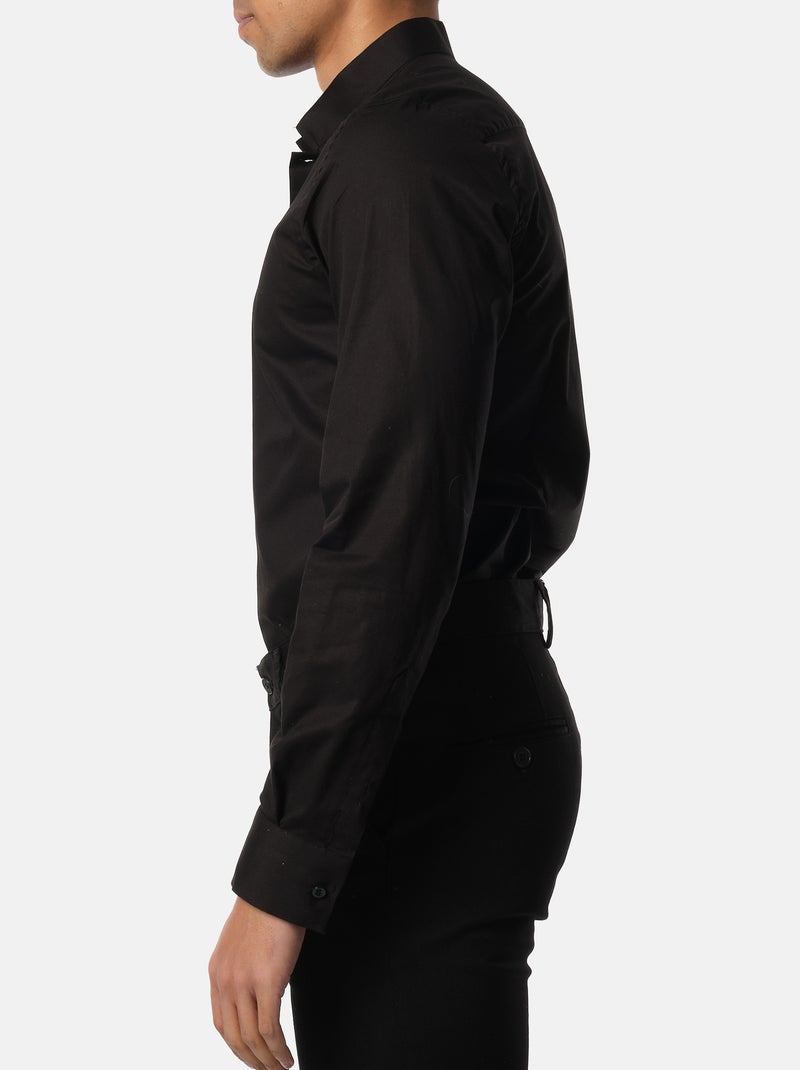 Camicia con collo rovesciato Nero - Kiabi