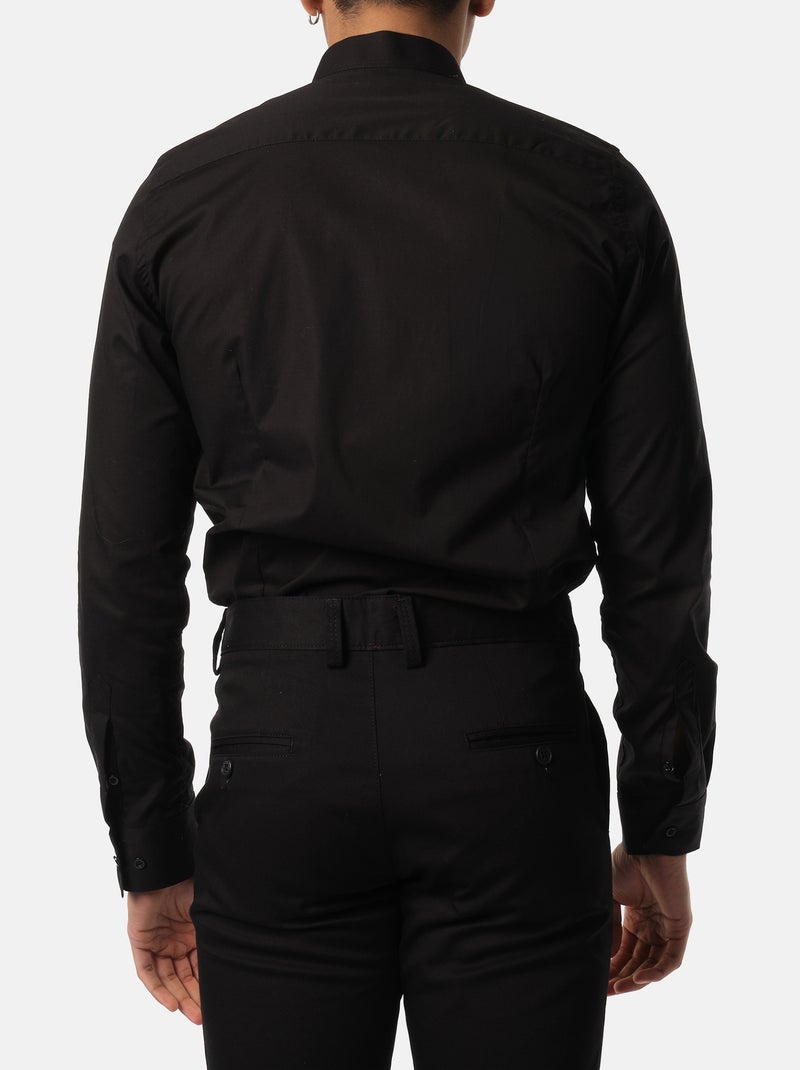 Camicia con collo rovesciato Nero - Kiabi