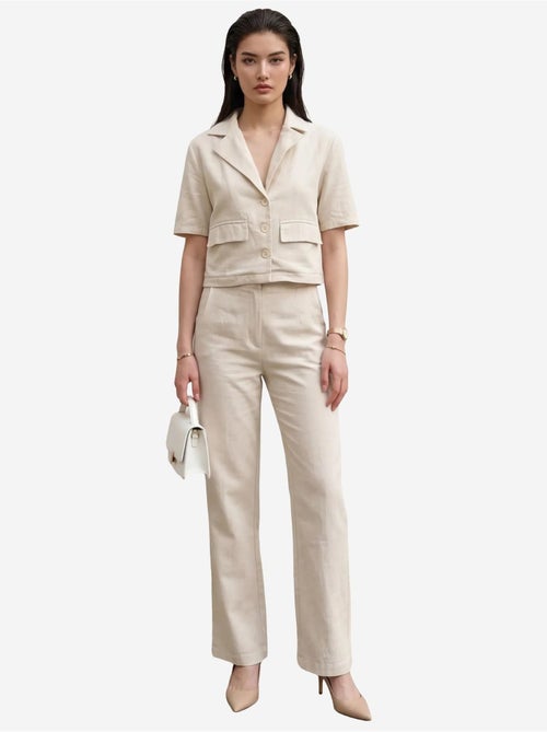 Camicia con dettaglio tasca e pantaloni set due pezzi my fashion - Kiabi Camicia con dettaglio tasca e pantaloni set due pezzi my fashion - Kiabi