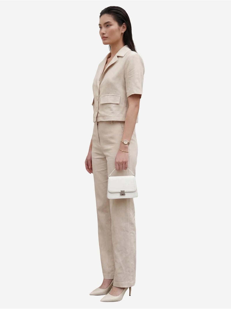 Camicia con dettaglio tasca e pantaloni set due pezzi my fashion Beige argilla - Kiabi
