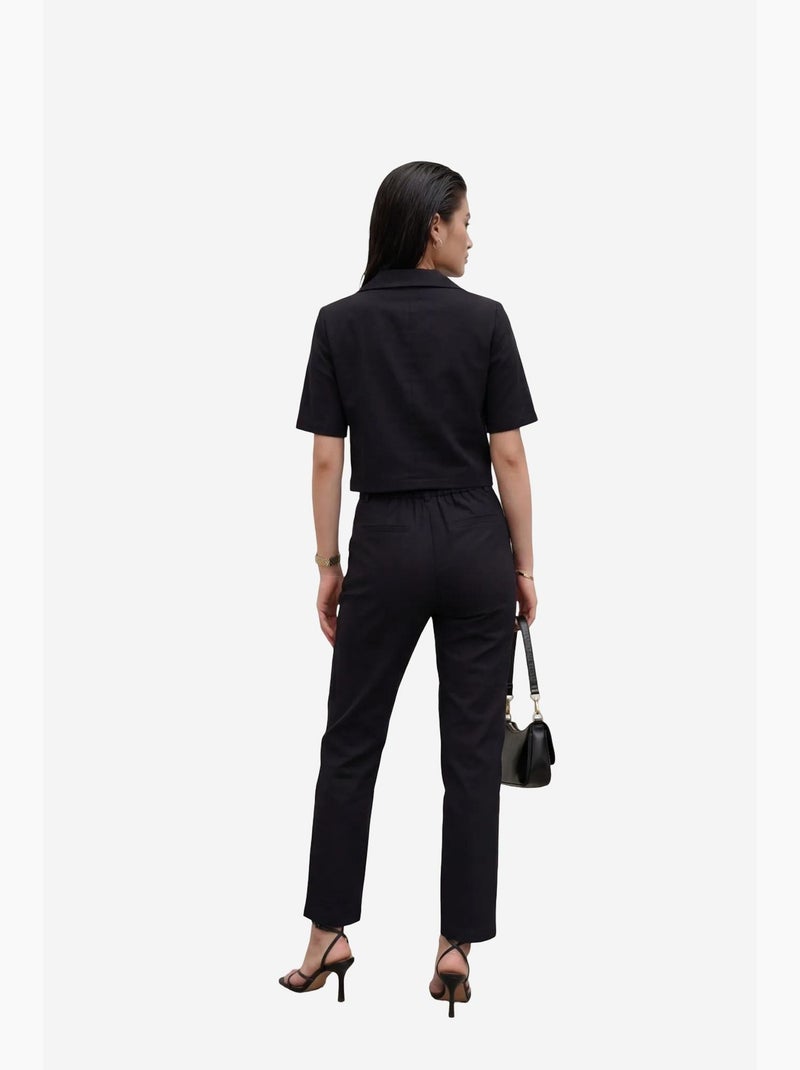 Camicia con dettaglio tasca e pantaloni set due pezzi my fashion Nero - Kiabi