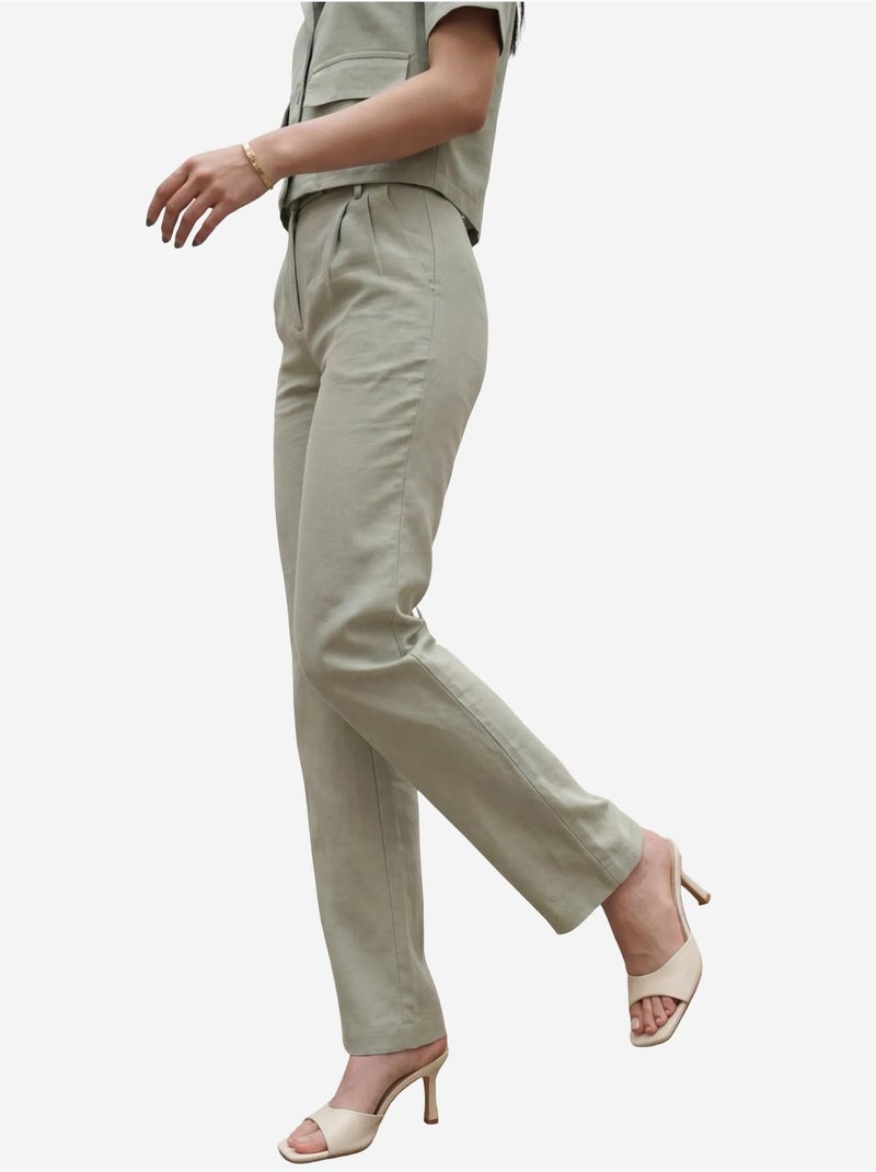 Camicia con dettaglio tasca e pantaloni set due pezzi my fashion Verde pastello - Kiabi