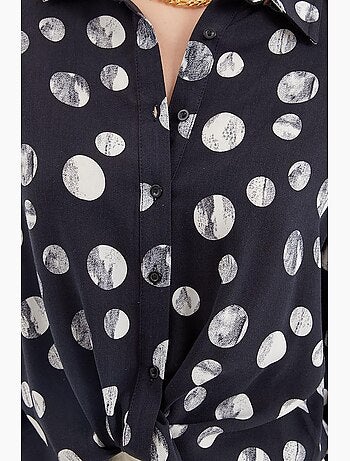 Camicia con fantasia a nodo frontale bdart