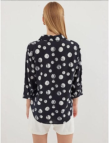 Camicia con fantasia a nodo frontale bdart