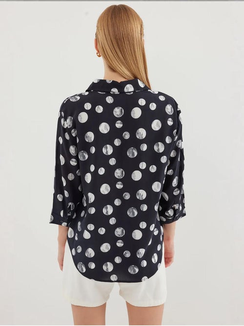Camicia con fantasia a nodo frontale bdart - Kiabi Camicia con fantasia a nodo frontale bdart - Kiabi