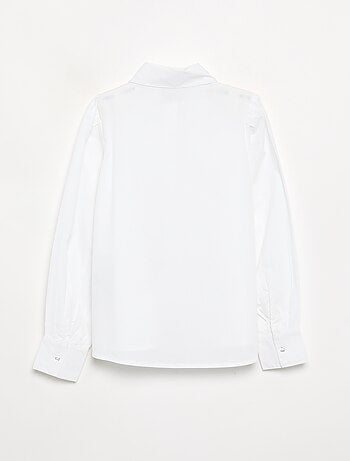 Camicia con finti gioielli sul colletto