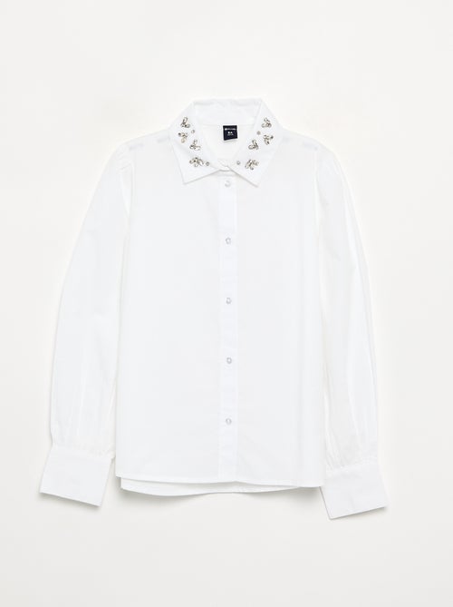 Camicia con finti gioielli sul colletto - Kiabi Camicia con finti gioielli sul colletto - Kiabi