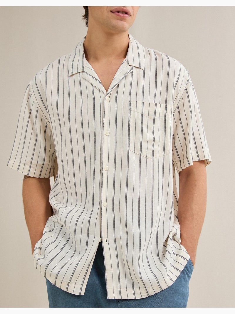 Camicia con lino, MO Fashion Beige - Kiabi