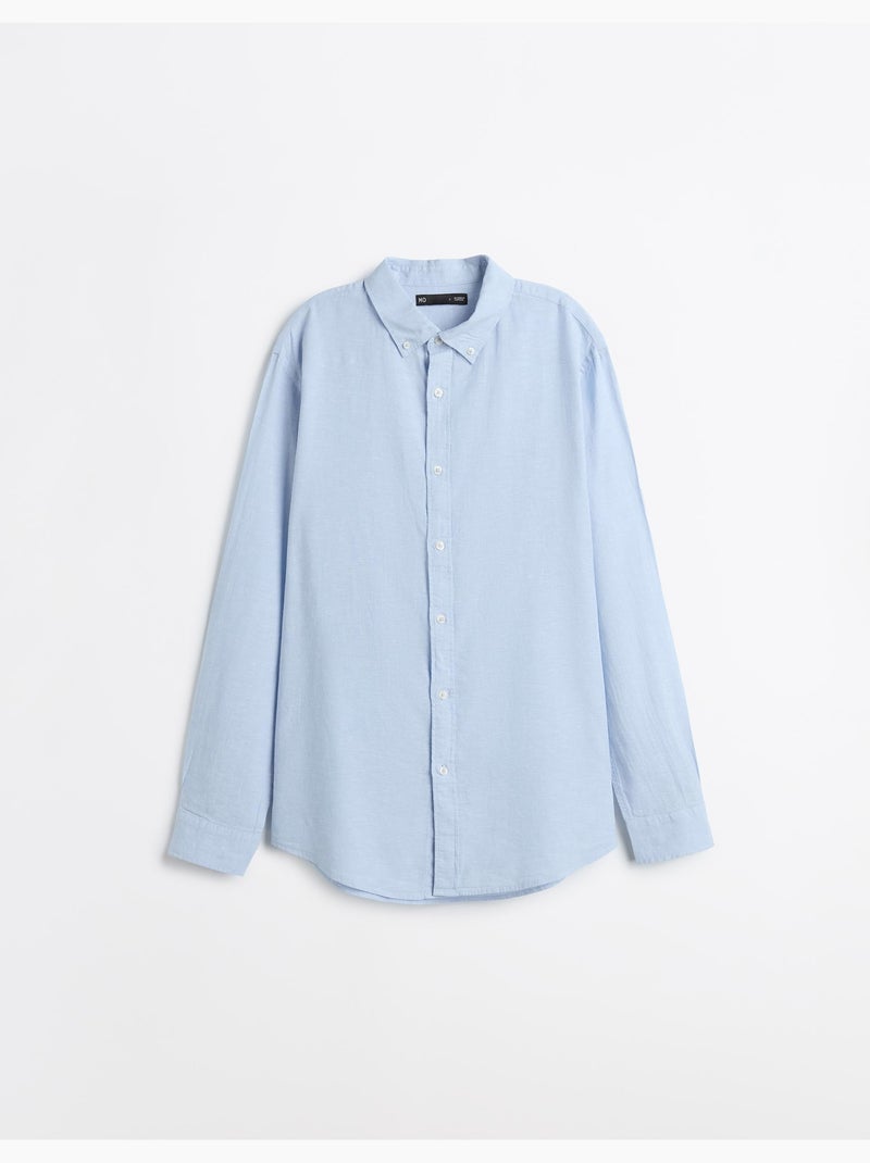 Camicia con lino, MO Fashion Blu - Kiabi