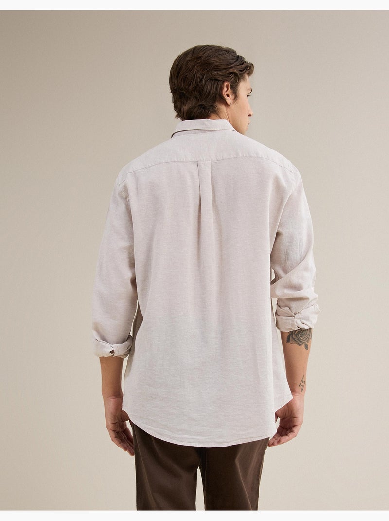 Camicia con lino, MO Fashion Grigio - Kiabi