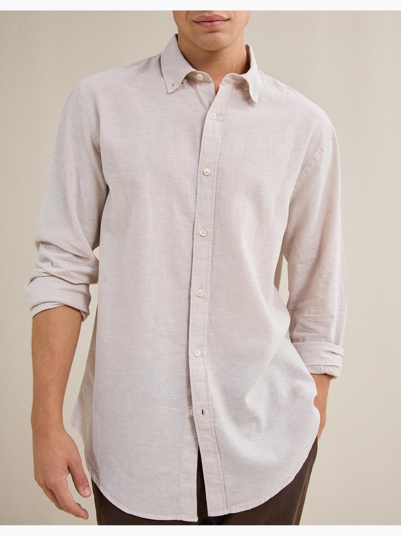 Camicia con lino, MO Fashion Grigio - Kiabi