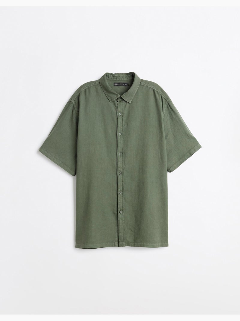 Camicia con lino, MO Fashion Verde - Kiabi
