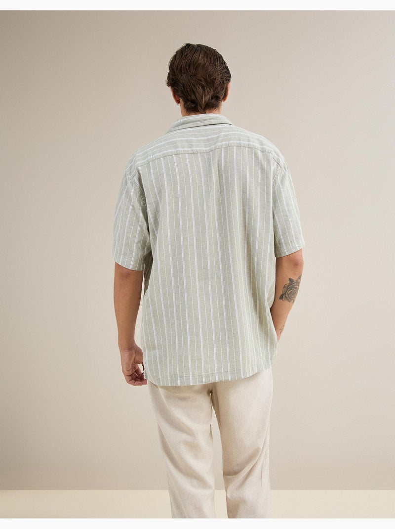 Camicia con lino, MO Fashion Verde - Kiabi