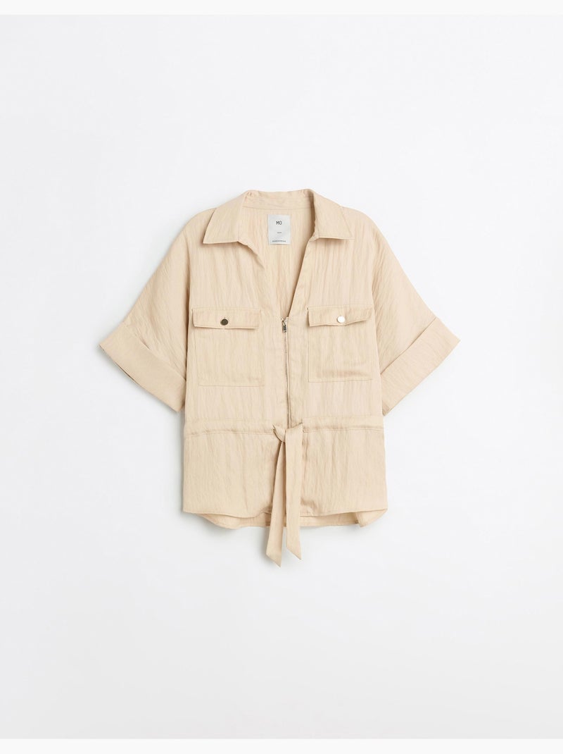 Camicia con Lyocell, MO Fashion Beige - Kiabi