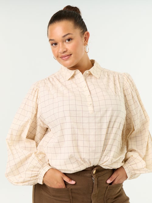 Camicia con maniche a palloncino - Kiabi