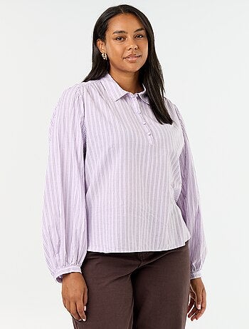 Camicia con maniche a palloncino