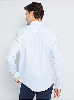 Camicia con micro motivo +190 cm - Kiabi