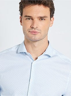 Camicia con micro motivo +190 cm - Kiabi
