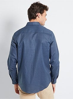 Camicia con micro motivo +190 cm - Kiabi