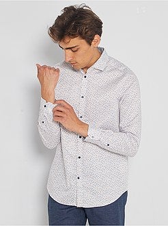 Camicia con micro motivo - Kiabi